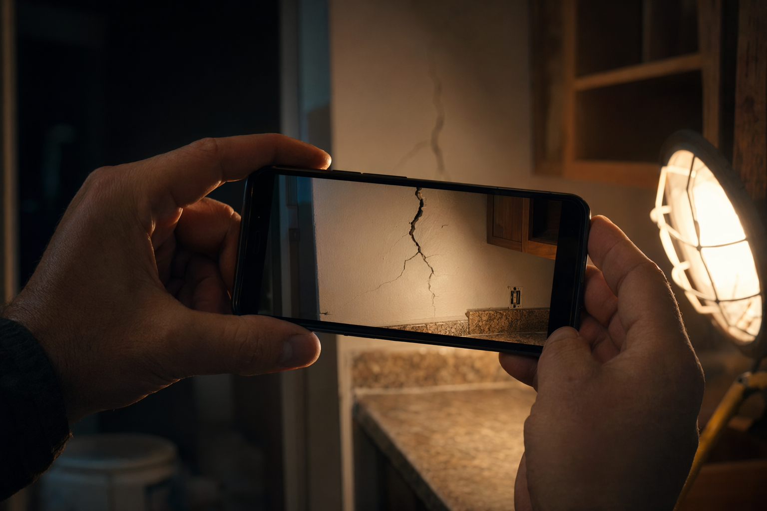 Recording a renovation with a phone